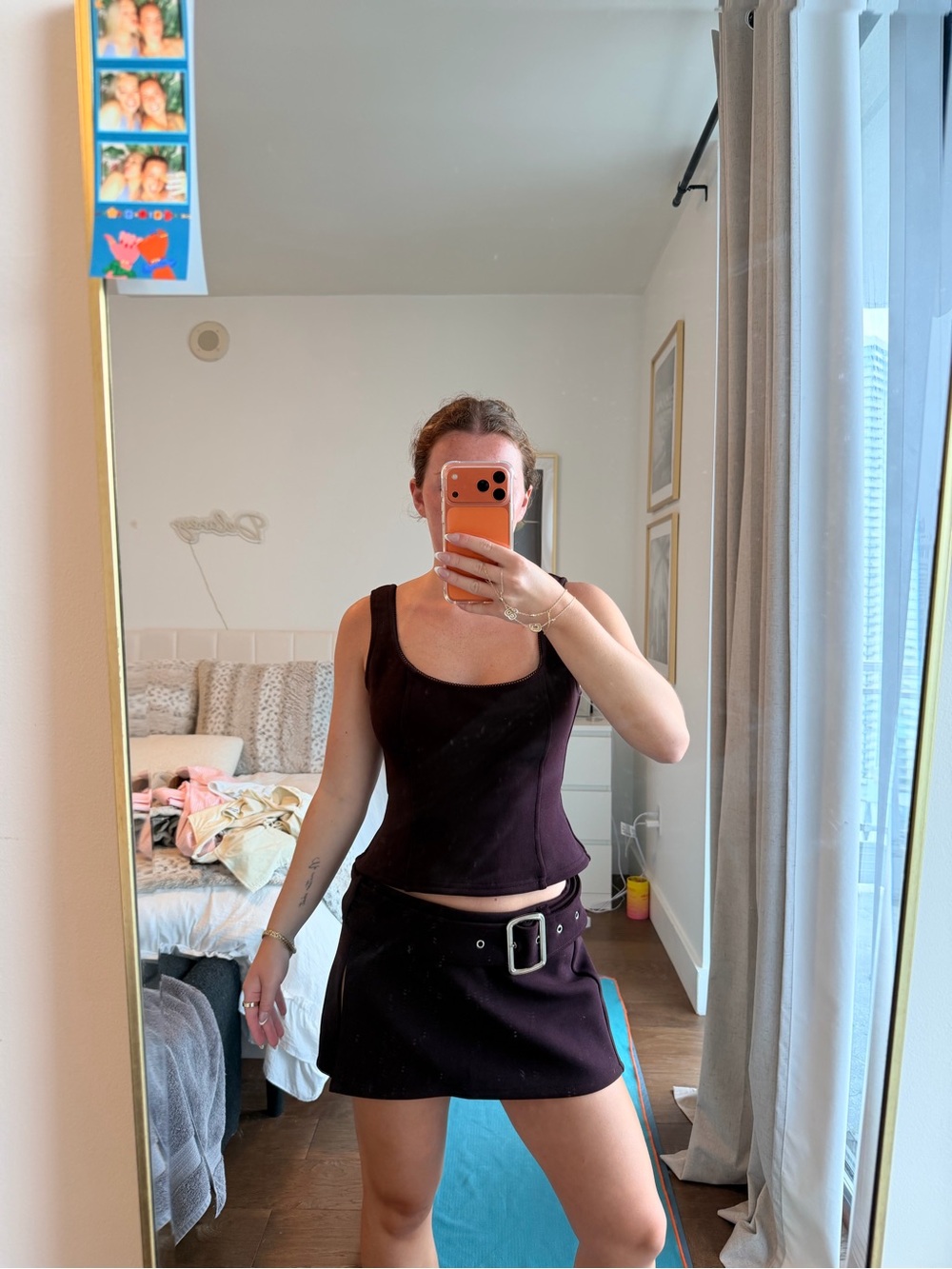Princess Polly Black Mini Skirt and Corset Set